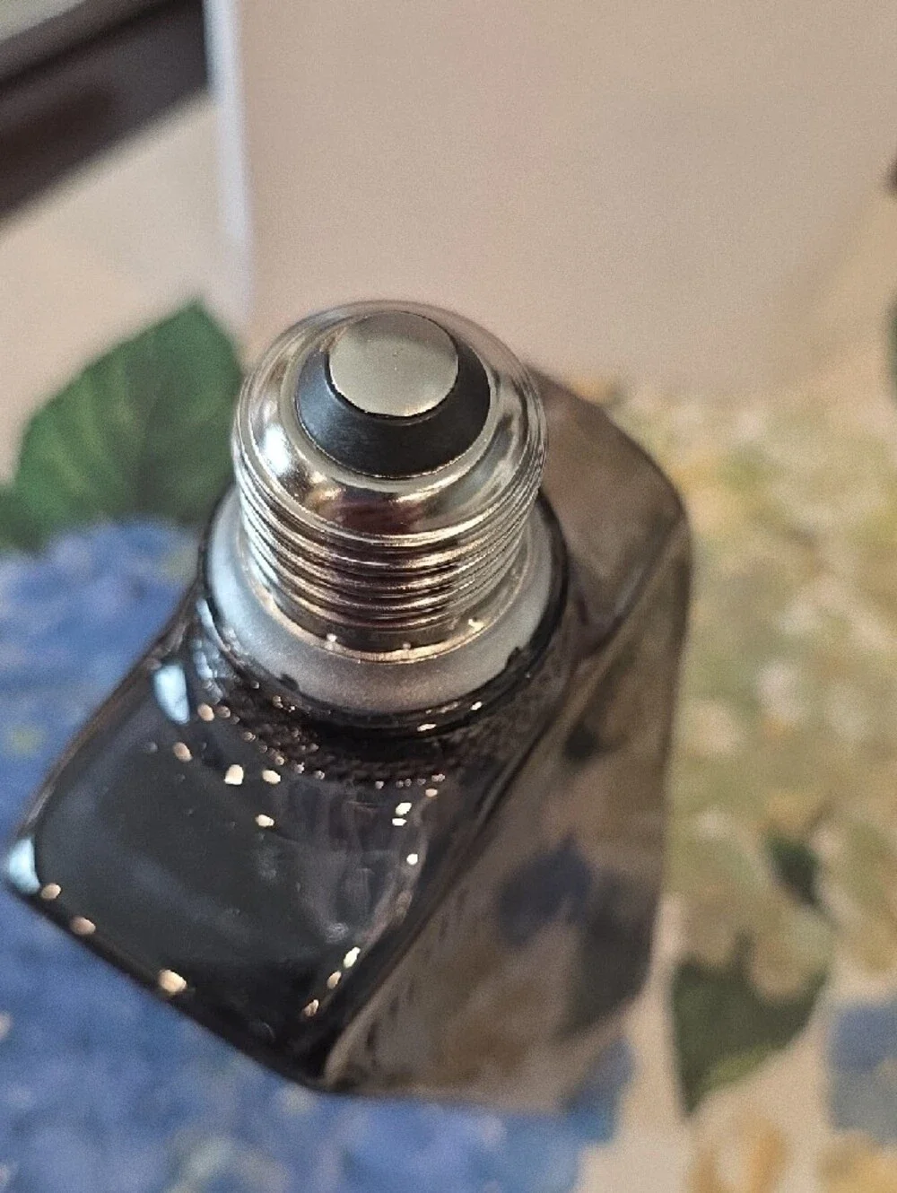 Triangular Glass Light Bulb Accent - Clear with Silver Screw Base